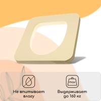 Сиденье для уличного туалета, 38 &times; 50 см, с крышкой, Эконом, пенополистирол