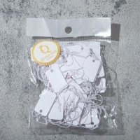 Ценник набор 100 шт., 2,5&times;1,5 см, цвет белый