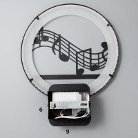 Бра 2497/1 LED 15Вт 4000К черный 24х24х30 см