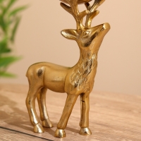 Подсвечник "Оленёнок" алюминий 13х8,5х21 см