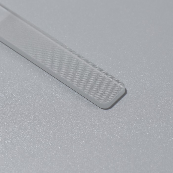 Пилка стеклянная для ногтей, лазерная, 9 см, в пластиковом футляре