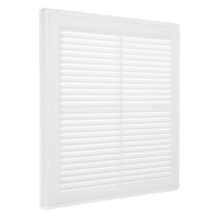 Решетка вентиляционная ZEIN Люкс ЛР250, 250 x 250 мм, с сеткой, разъемная