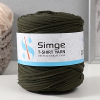 Трикотажная пряжа вторичная 90% хлопок,10% п/э, 100м/450&plusmn;50 гр (лес) МИКС
