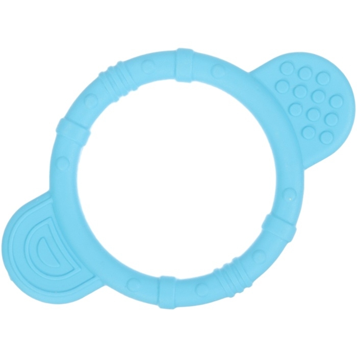 Прорезыватель силиконовый &laquo;Круг&raquo;, цвет голубой, ТЭП, КНОПА