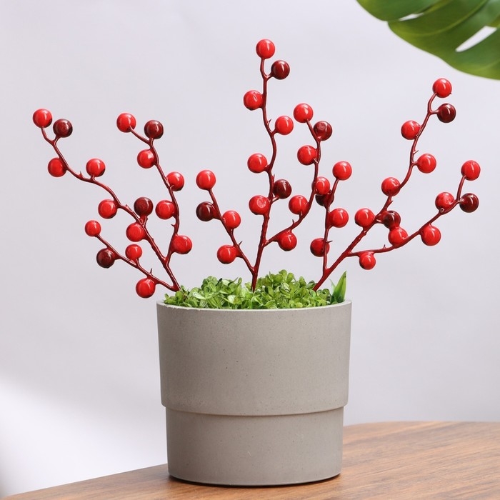 Набор штекеров Набор штекеров "Ягоды" 15 шт, красные, 33х10х2см