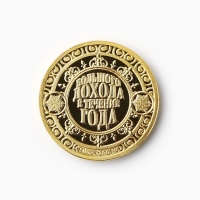 Монета новогодняя &laquo;Монета богатства&raquo; на Новый год, диам. 2,2 см