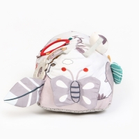 Развивающая игрушка &laquo;Подушечка Зверята&raquo;, прорезыватель, погремушка, зеркало, Крошка Я