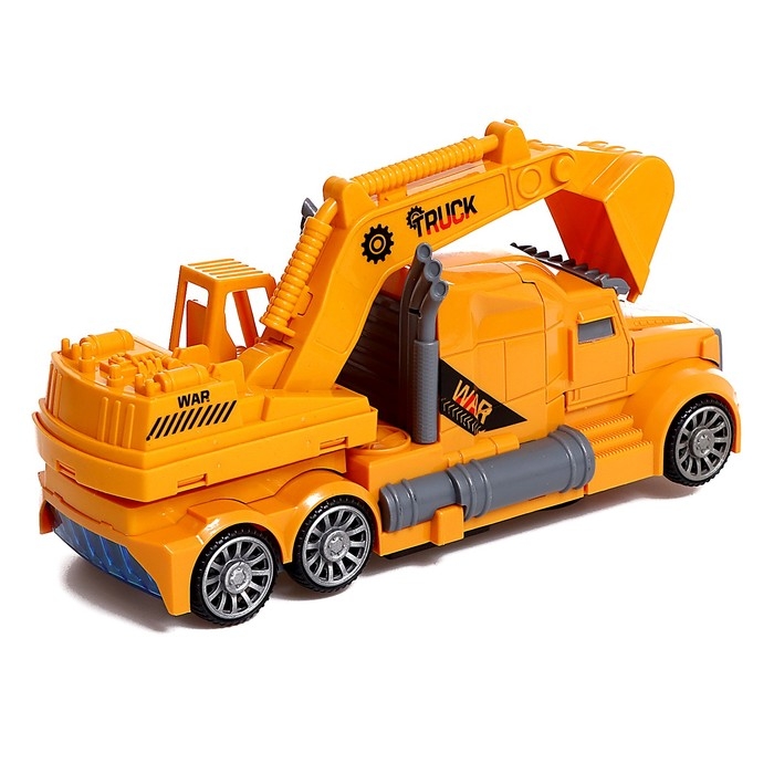 Робот-игрушка &laquo;Автоэкскаватор&raquo;, трансформируется, световые эффекты, русская озвучка, работает от батареек
