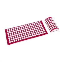 Аппликатор Кузнецова комплект на мягкой подложке, 144 колючки, спантекс, бордовый, 260х560 мм + валик 140*230 Аппликатор Кузнецова комплект на мягкой подложке, 144 колючки, спантекс, бордовый, 260х560 мм + валик 140*230