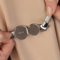 Подхват для штор &laquo;Жемчужные круги&raquo;, 2 &times; 31,5 см, цвет серебряный