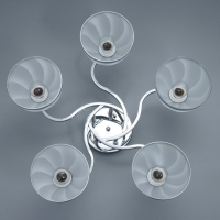 Люстра "Каспиан" 5хЕ27 40Вт хром 56х56х22 см BayerLux