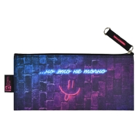 Пенал мягкий, 1 отделение, 90 х 195 мм, плоский, Феникс "Яркие фразы" синий 65283 Пенал мягкий, 1 отделение, 90 х 195 мм, плоский, Феникс "Яркие фразы" синий 65283