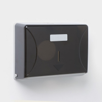 Диспенсер бумажных полотенец в листах, пластиковый, 27&times;20&times;10 см, цвет серый