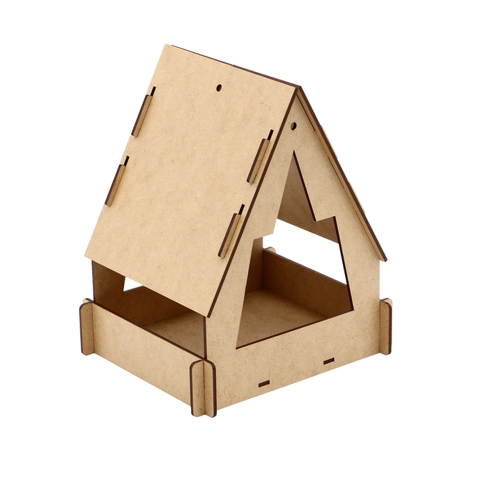 Kopмушка для птиц, 22 &times; 17 &times; 17 см, разобранная, &laquo;Юрта&raquo;, Greengo