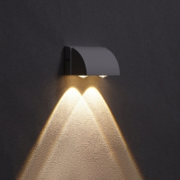 Светильник фасадный &laquo;Каскад&raquo;, FSD-094, 2 Вт, 3000К, 2 луча, IP65, 220 В, металл, белый