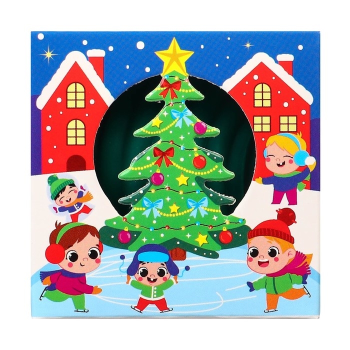 Развивающий тактильный мячик &laquo;Сказочный город&raquo;, Новогодняя подарочная упаковка, 1 шт., Крошка Я