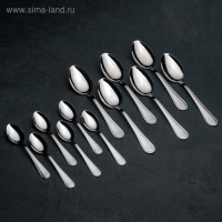 Набор столовых приборов &laquo; Рапсодия&raquo;, 18 предметов, картонная коробка, цвет серебряный