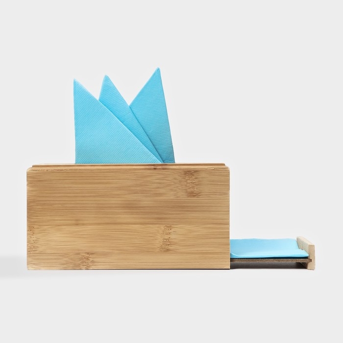 Салфетница Доляна &laquo;Комфорт&raquo;, 17&times;11&times;9 см, бамбук