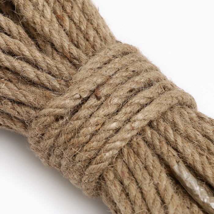 Канат джутовый 6 мм (20м) локоть Канат джутовый 6 мм (20м) локоть