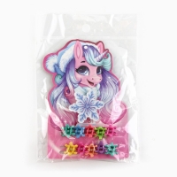 Заколка и крабики для волос новогодние &laquo;Единорог&raquo; на Новый год, 10 х 10,4 см