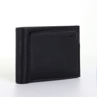 Портмоне мужское без застёжки, цвет чёрный Портмоне мужское без застёжки, цвет чёрный