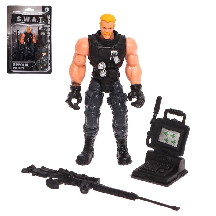 Фигурка героя «Спецназ», с аксессуарами, 10х5 см, МИКС Фигурка героя «Спецназ», с аксессуарами, 10х5 см, МИКС