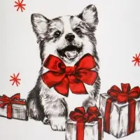 Кружка керамическая, новогодняя &laquo;Корги&raquo;, 450 мл