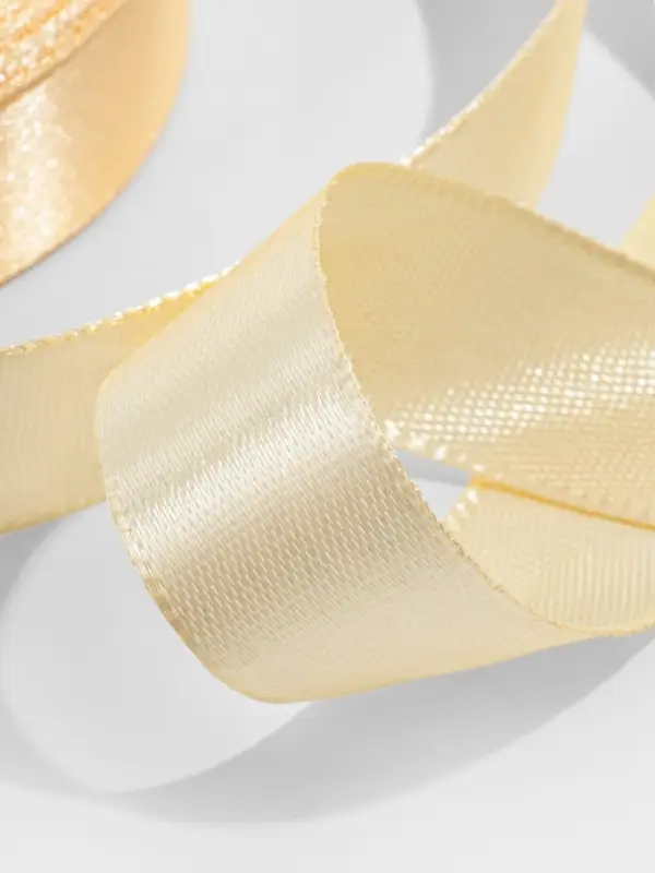 Лента атласная, 20 мм, 23&plusmn;1 м, светло-бежевая №02