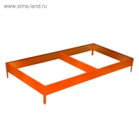 Грядка оцинкованная, 390&times;100&times;15 см, оранжевая, Greengo