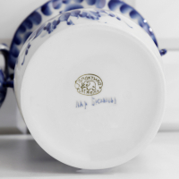 Ваза &laquo;Хризантема&raquo;, 12,5&times;23,5 см, гжель