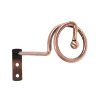 Крючок - держатель для штор на стену CAPPIO KS044, металлический, цвет медь, 2 шт