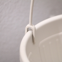 Кашпо подвесное, 2 л, пластик, бежевое Кашпо подвесное, 2 л, пластик, бежевое