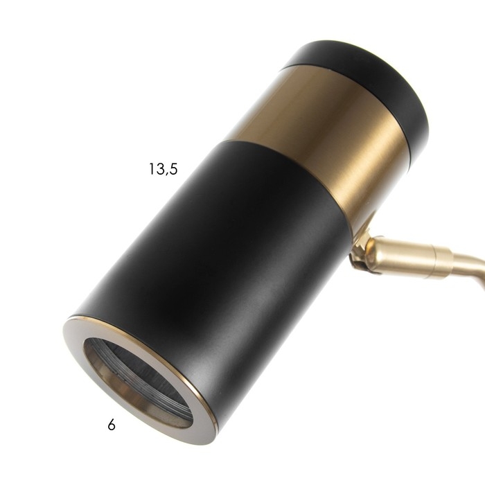 Бра "Техно" Е27 40Вт золото-черный 21х10х38см