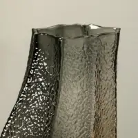 Ваза стекло настольная "Дженис" 30х15х9,5 см, серый