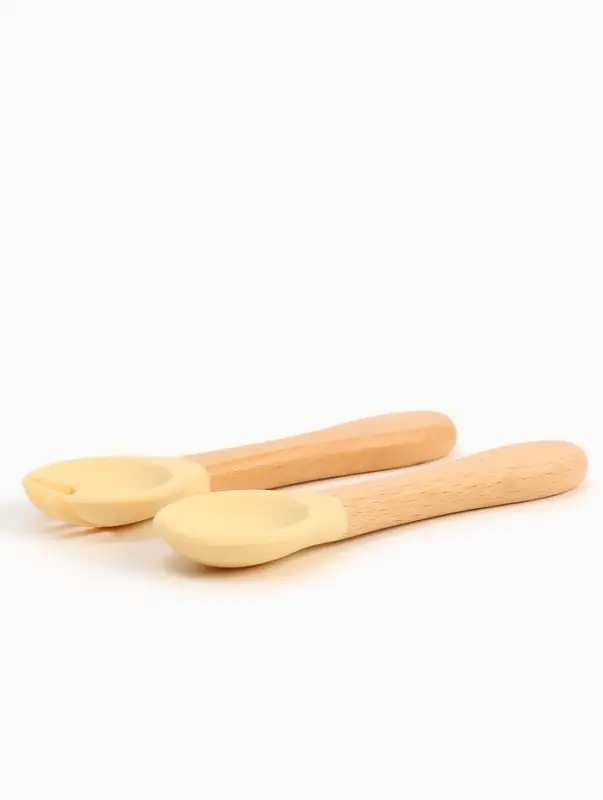 Тарелка детская секционная с ложкой и вилкой, 3 секции, бирюзовый, Mum&Baby