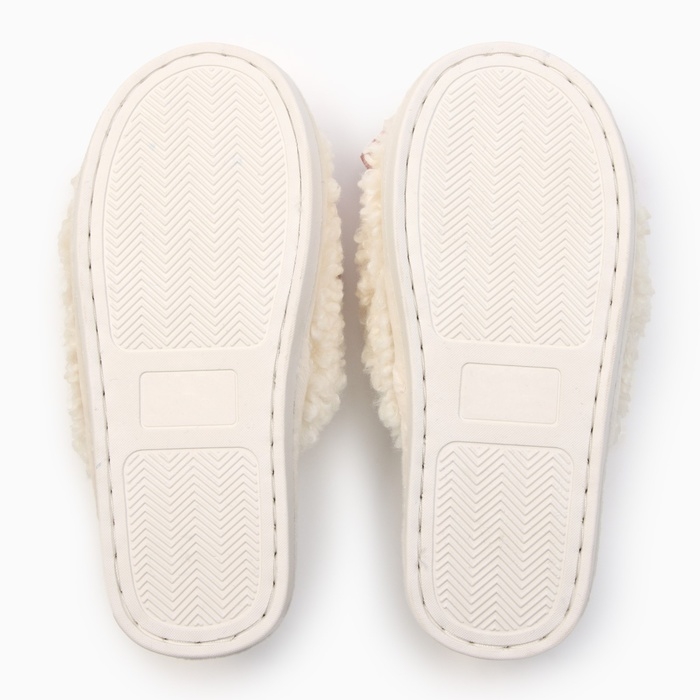 Тапочки женские с открытым носом, размер 36-37, розовый бант