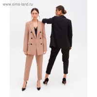 Пиджак женский двубортный MIST размер 46, цвет бежевый Пиджак женский двубортный MIST размер 46, цвет бежевый