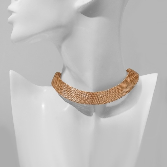 Чокер &laquo;Адажио&raquo; сетка, цвет золото, 37 см