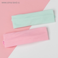 Набор повязок на голову Крошка Я "Арбузик" розов/бирюз. р-р 46-48 Набор повязок на голову Крошка Я "Арбузик" розов/бирюз. р-р 46-48