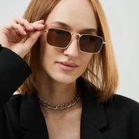 Очки солнечные, uv 385, коричневая линза