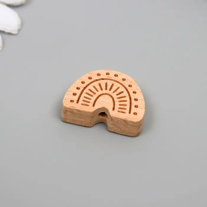 Бусина для творчества дерево "Радуга" 1,9х2,5 см