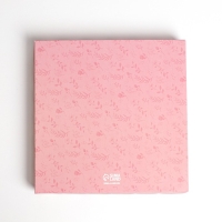 Коробка для печенья, кондитерская упаковка с PVC крышкой, &laquo;Камень&raquo;, 21 х 21 х 3 см