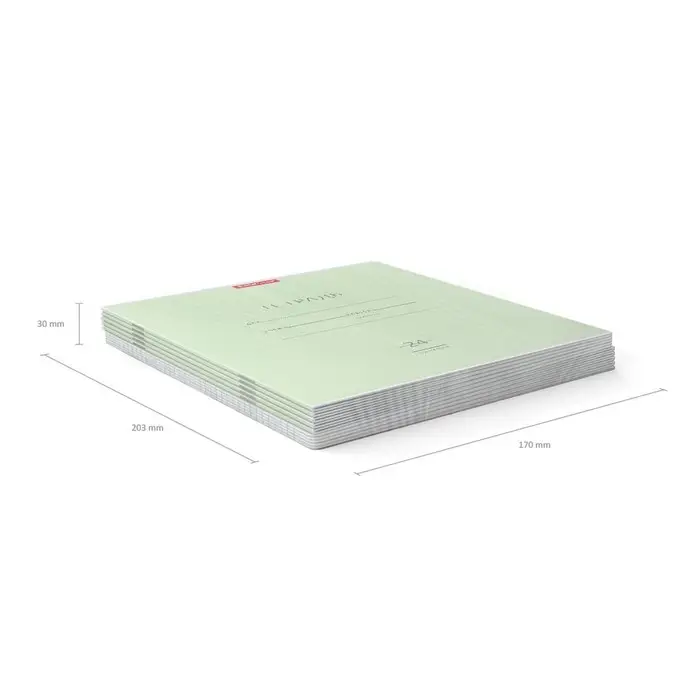 Тетрадь 24 листа в линейку, ErichKrause &laquo;Классика&raquo;, обложка мелованный картон, зелёная