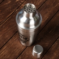 Набор для приготовления коктейлей &laquo;Король бара&raquo;, гейзер, джиггер, шейкер 600 мл, стрейнер, ложка