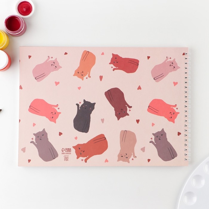 Скетчбук А4, 40 л. 100 г/м &laquo;Мяубук&raquo;