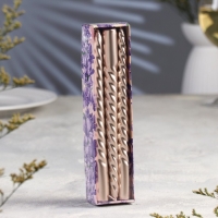 Набор Свечей витых, 1,9х 20 см, 6 штук, шампань Набор Свечей витых, 1,9х 20 см, 6 штук, шампань