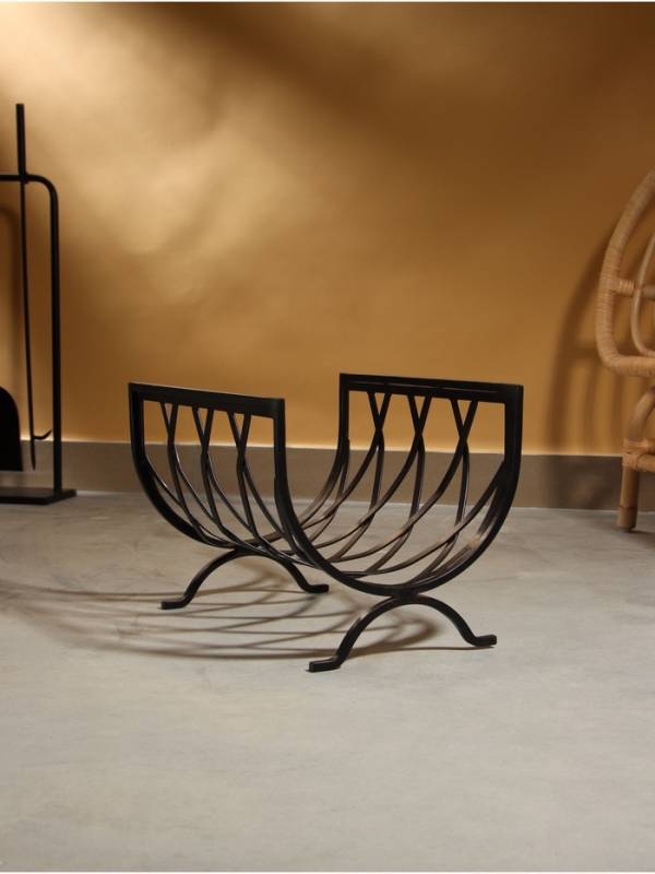 Дровница "Тепло" сталь 40х31х30 см