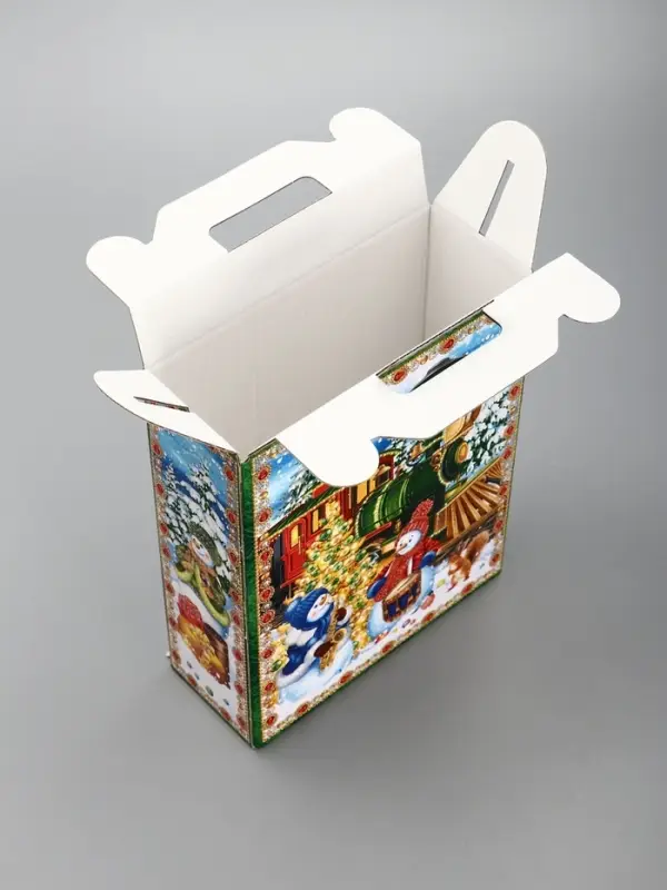 Подарочная новогодняя коробка &laquo;Экспресс&raquo;, для сладких подарков, 16.8&times;7&times;25 см