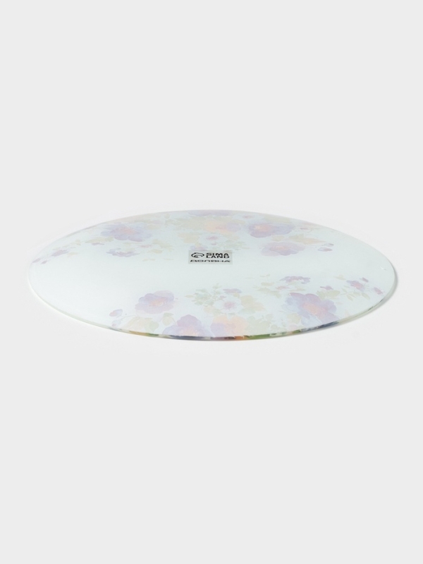 Тарелка обеденная &laquo;Букет незабудок&raquo;, d=25 см, стекло, рисунок