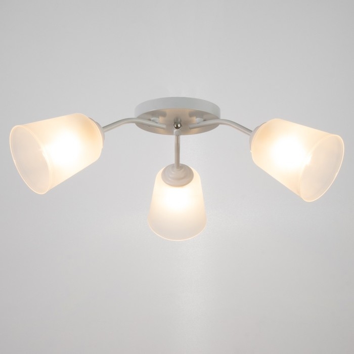 Люстра "Онлайн" (цилиндр) 3х15Вт Е27 МОДЕЛЬ: BR 00200 белый/прозрачный